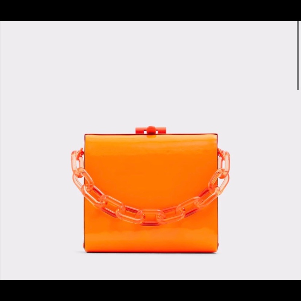 Bright orange looks neon.